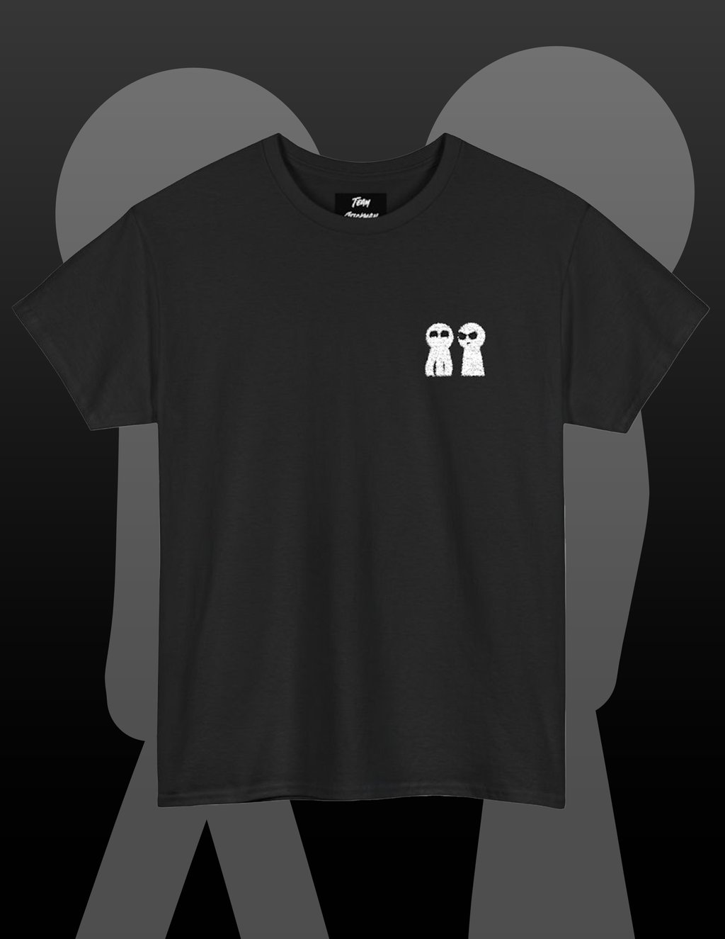 Team Stickman Heavy Cotton Tee - Black