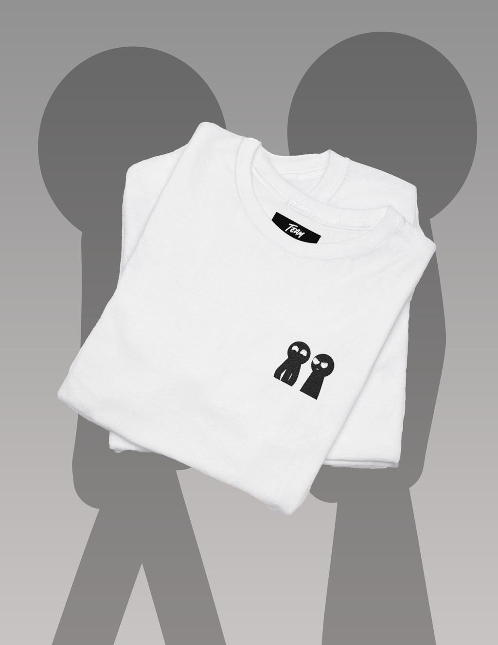 Team Stickman Heavy Cotton Tee - White