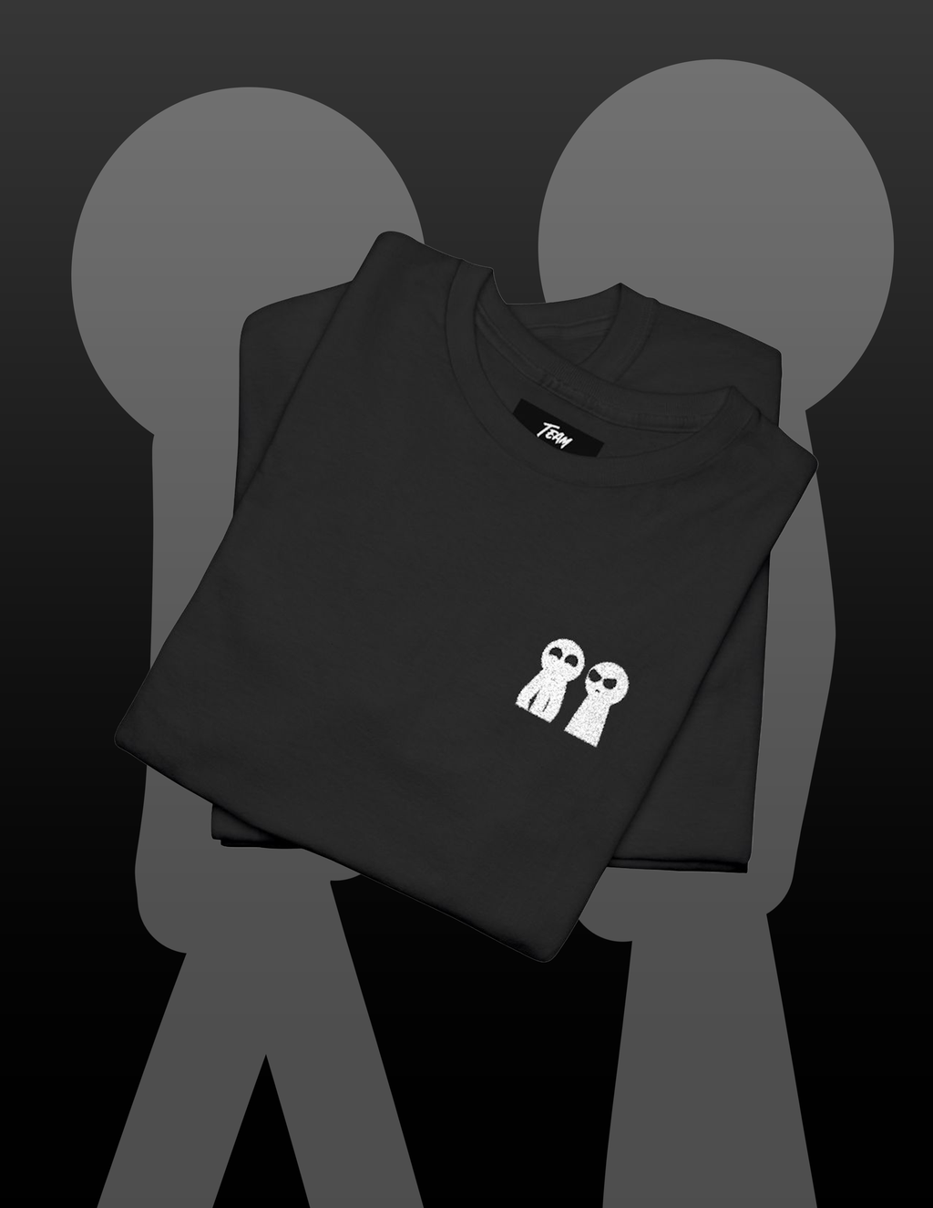Team Stickman Heavy Cotton Tee - Black